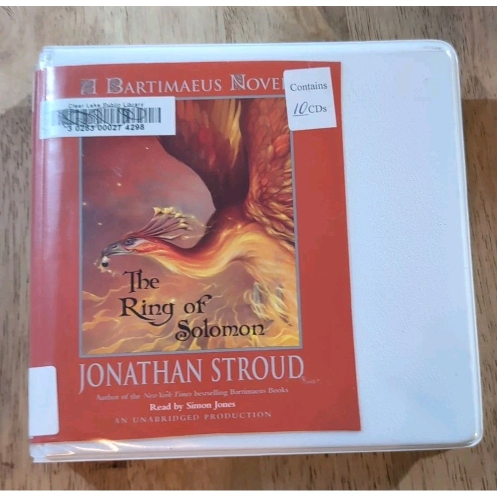 Ring of Solomon by Jonathan Stroud‎ (2010, Compact Disc) Ex Lib
